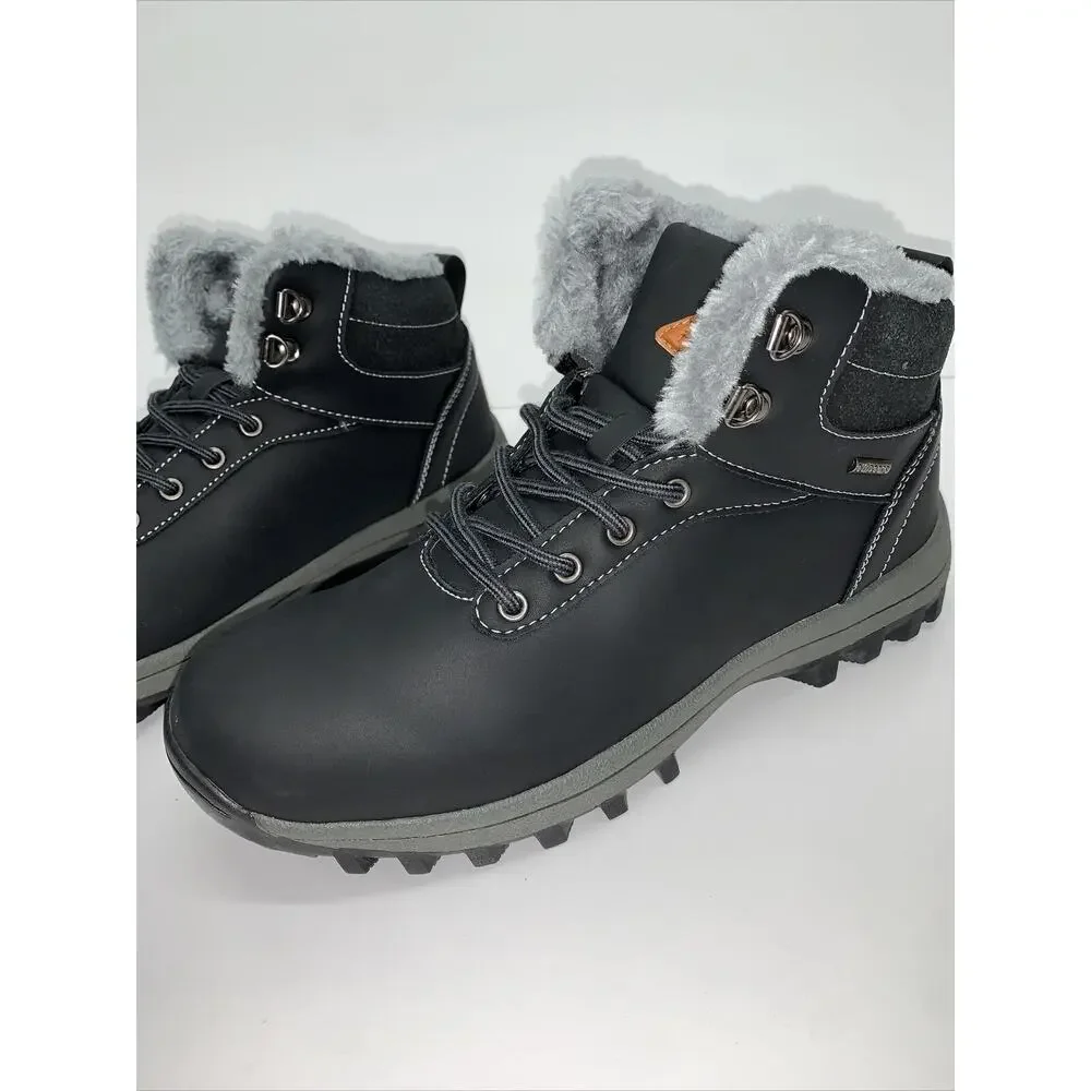 Mishansha Winter Snow Hiking Boots Men's 10 Lace Up Ankle Insulated New 43 EU